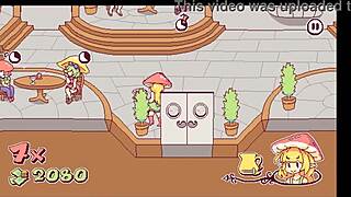 She Says, Watch Me Cum on These Customers' Tits in Futanari Game.