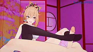 Nahida and Yoimiya Share Intense Emotions During Creampie in Genshin Hentai