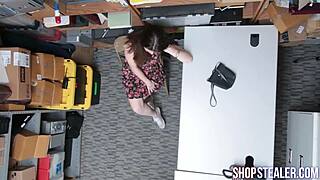 adorable larcener sucks cock before getting stuffed hard doggystyle in a wild brunette teen scene.