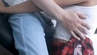 Hot school girl knows how to suck a dick until cumshot in her mouth after class