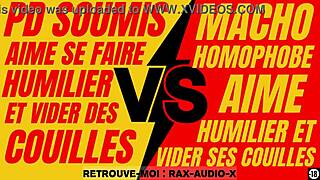 plan hard entre un fran�ais h�t�ro macho puissant et un jeune gay soumis et faible!