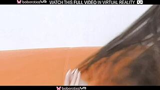 I'm Roxanne, showing off my wet pink pussay all alone in VR, feeling so sexy