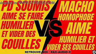 plan hard entre un fran�ais h�t�ro macho puissant et un jeune gay soumis et faible!