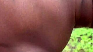 ghetto bitch sucks and fucks monster cock outdoors