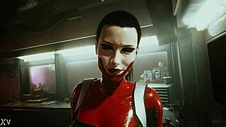 Female tyger claw - hammer club sex scene cyberpunk 2077 in-game ultra settings