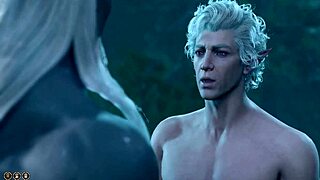 Baldur's Gate 3 naked run with Astarion gay scenes. Who knew gaming could get this wild?