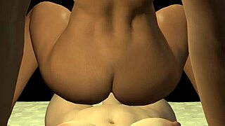 Holy Hell! Black Shemale Rides Reverse Cowgirl in Anal Action!