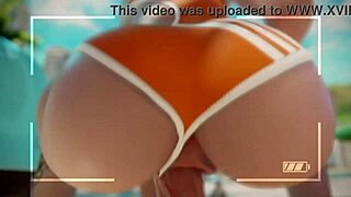 tracer asks, 'want to ride my cock on the beach?'