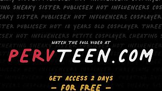 Sneaky Threesome At Parents' House With Big Cocks!