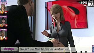 Babysitter 09 Starts New Office Routine At Work