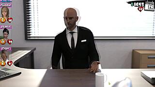 Babysitter 09 Starts New Office Routine At Work