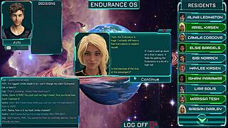 Stranded in space 11, chatting with the mature and teen girls in anime.