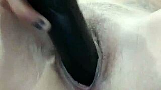 fucked her pussy and anal close up with toys until she orgasms.