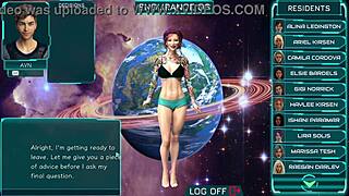 Stranded in space 11, chatting with the mature and teen girls in anime.