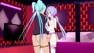 Chris Yukine And Friends In Intense Lesbian Futanari Sex