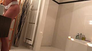 hey, spying on my petite girlfriend's bath?