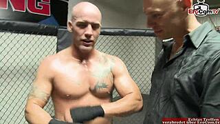 Blonde Babe Fucks In The Boxing Ring.