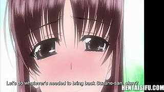 Breed my wife, that's the only way to save yours in this hentai.