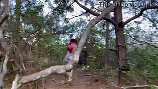 I dressed as a scarecrow and got my ass fucked in public during halloween with a creampie.