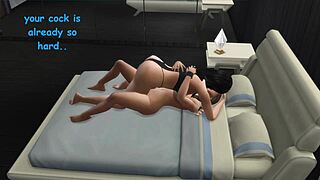 my new futa roommate in sims 4 dorm