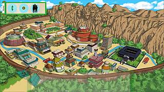 ninja slut with big tits gives handjob in jikage