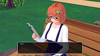 Watch the tutor suck cock in this hot game scene