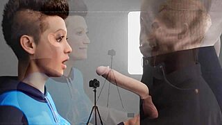 Teen 18+ in 3d hentai gives sloppy deepthroat blowjob