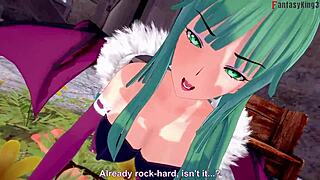 morrigan gets fucked hard in halloween 3d cartoon fantasy