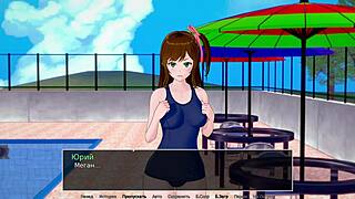 Watch the tutor suck cock in this hot game scene