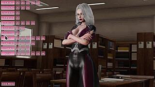 The curvy girl gets her game on in this 3D animated porn