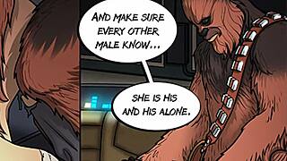 why does rey submit to her wookie master in this anime?