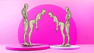 twins in the cartoon are fucking the girls in this anime hentai story