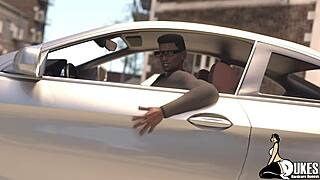 puerto rican chick works my massive cock with her hands