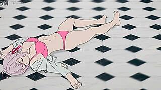 an old teacher fucks sleeping alya in the girls locker room in russian hentai cartoon parody