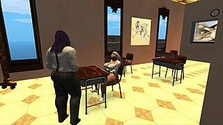 Intense classroom fucking with big tits and orgasms in Quantum Lust Ep 2!