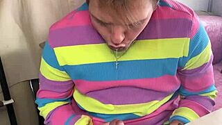 哇！饥渴大学生乔舒亚撸管说骚话