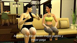 Grandpa's New Girlfriend Fucked Hard in 3D Cartoon