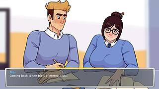 3D animated hentai featuring a hot teacher's secret desires