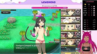 Vtuber Lewdneko Plays Evenicle Part 18 with Huge Tits