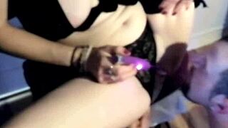 Wet gushy squirting pretty pussy in pov