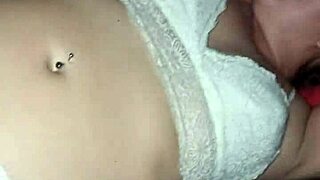 Amateur video of big tits and cock masturbation