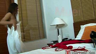 i'm an asian teen rubbing my tits solo, so hot