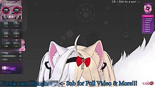Kanako vibed and teased, spicy 2D catgirl moans with loud squirts! 😻
