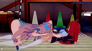 Kanade and Maria dive into intense lesbian hentai play