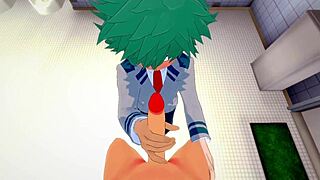My Hero Academia Yaoi Handjob In Bathroom