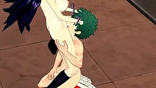 deku and midnight in hentai videos with gameplay and uncensored scenes.