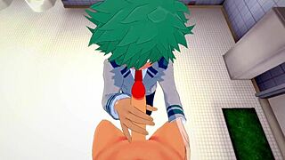 My Hero Academia Yaoi Handjob In Bathroom