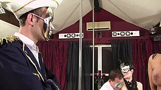 i'm at masquerade ball with four in wild orgy.