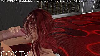 tantrica banana and mama allpa creatore bang in secondlife with blowjobs