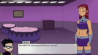 In 18titans part 5, he finally fucks starfire